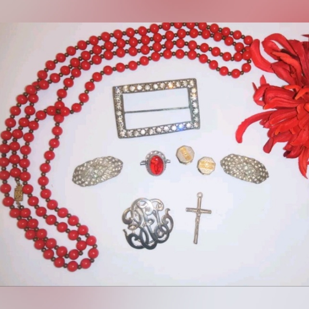 Lot Vintage Antique New Signed Unsigned Wearable Costume Jewelry 3 Lb 5 Ou - Picture 4 of 7